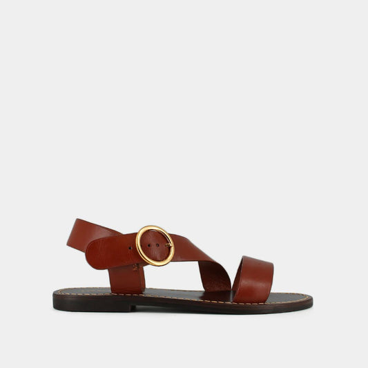 Plagettes Welbi Cuir Cognac