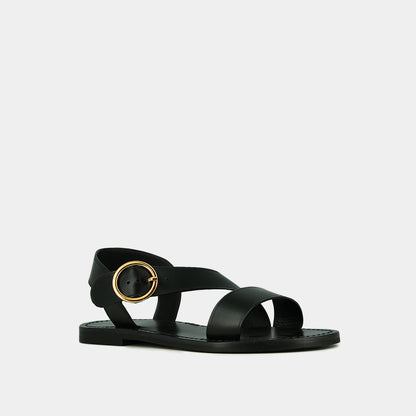 Plagettes Welbi Cuir Noir