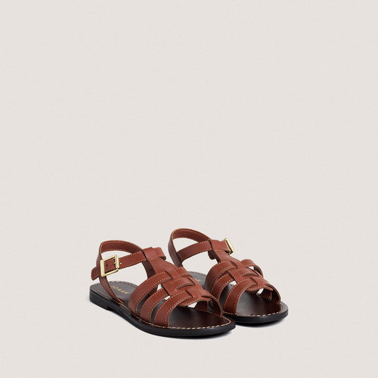 Plagettes Wim Cuir Cognac