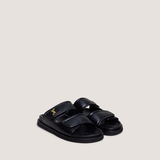 Mules Win Cuir Noir