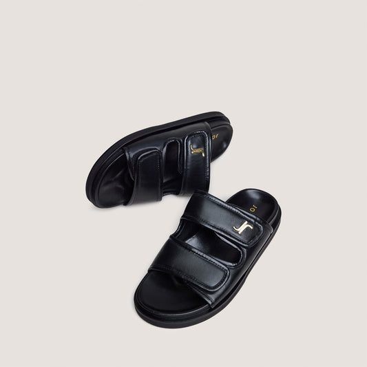 Mules Win Cuir Noir