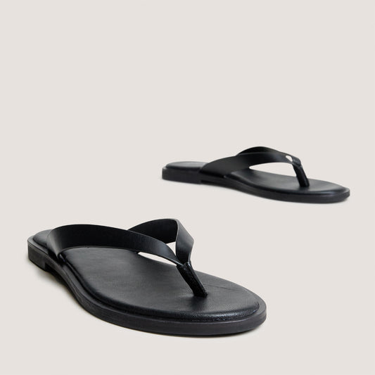 Plagettes Witty Cuir Noir