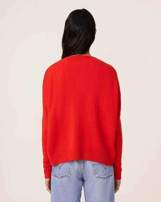Pullover Amelie Orange-Rosso
