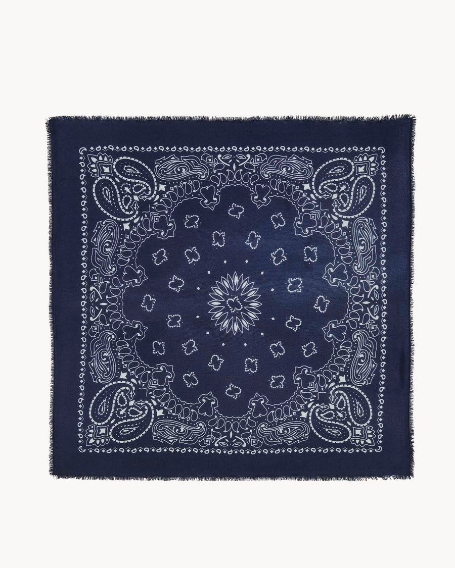 Scarf Hachiko Marine-Fonce