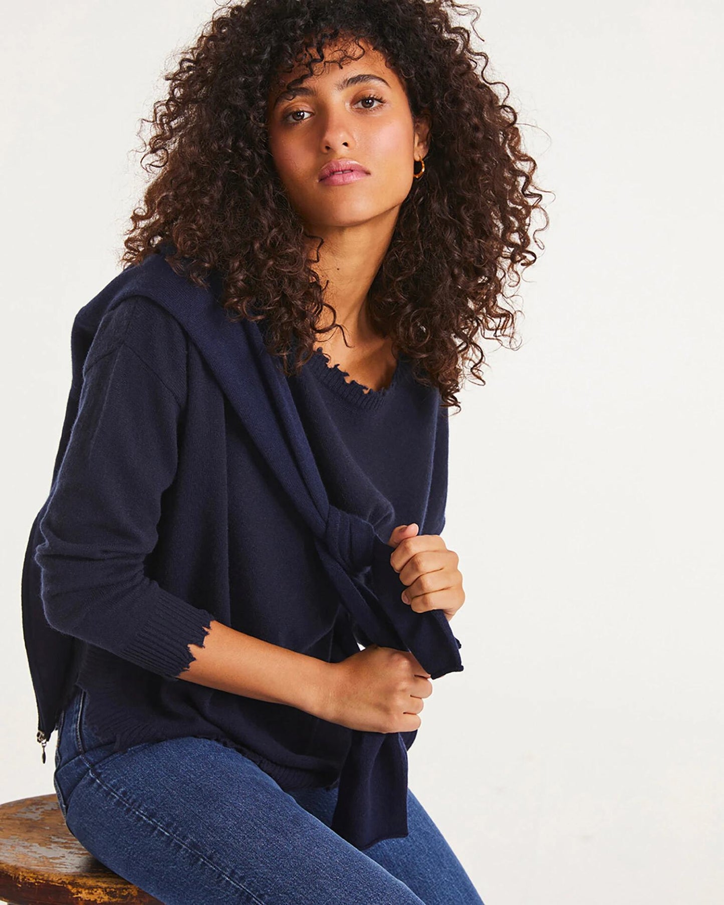 Pullover Mela Marine-Fonce