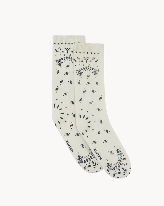 Socks Sig Bandana Blanc-Noir