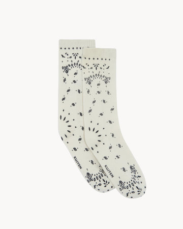 Socks Sig Bandana Blanc-Noir