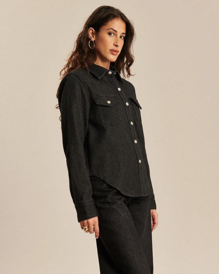 Lab Dip | Dalia 3D Denim Shirt - Dark-Grey