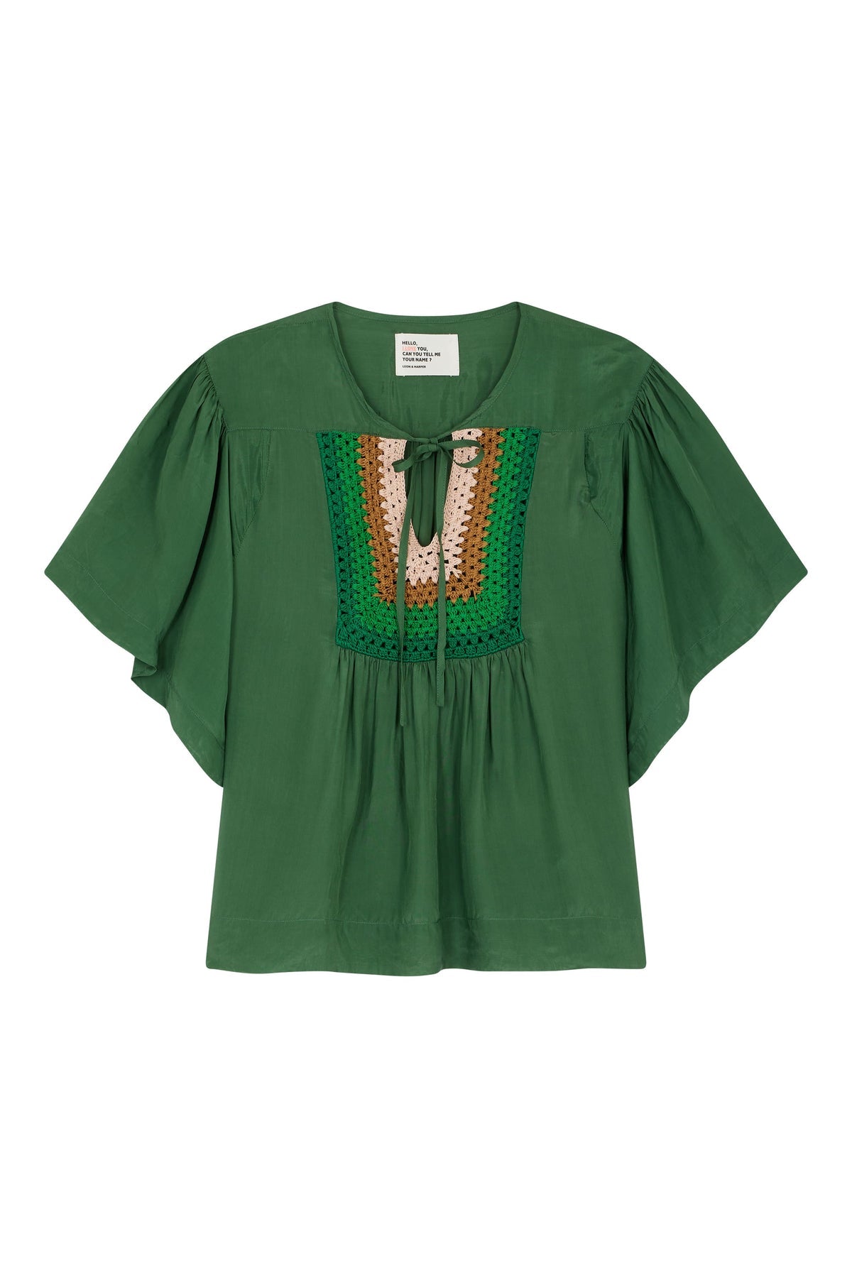 Women's Button-Down Blouse 100 Percent Cotton Poplin - Green