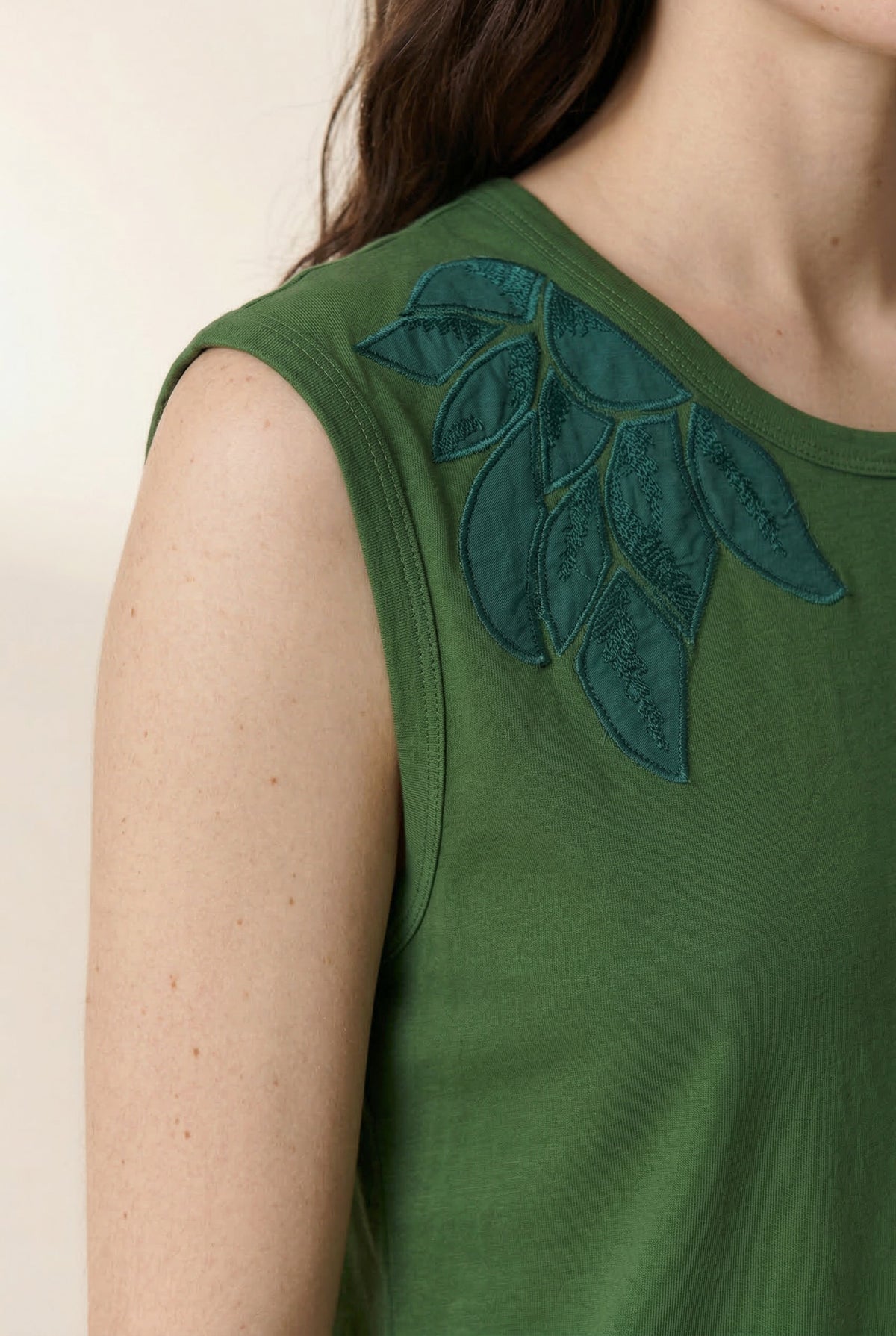 Unisex Tank Top Sleeveless Cotton Jersey Knit - Bird Green