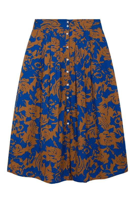 Women's Skirt 100% Cotton Poplin Premium - Rose Blue