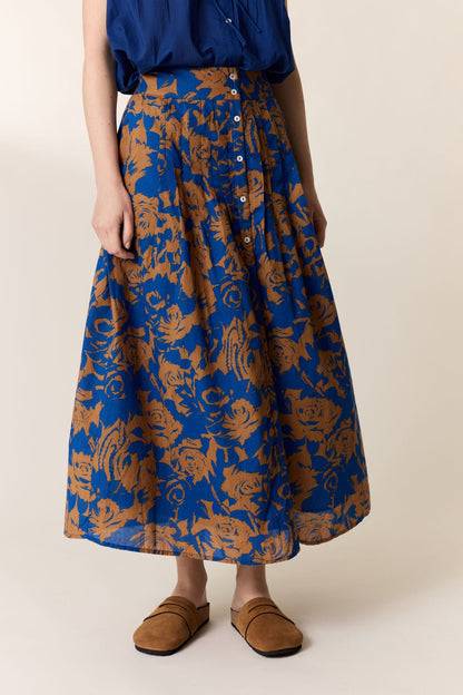 Women's Skirt 100% Cotton Poplin Premium - Rose Blue