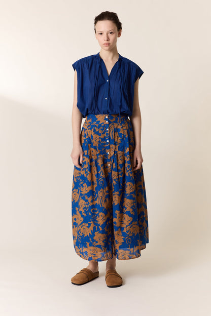 Women's Skirt 100% Cotton Poplin Premium - Rose Blue