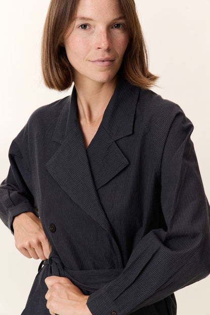 Coat Reda Tc312 Strp Black