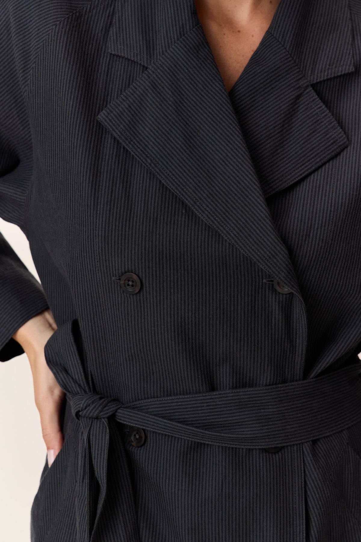 Coat Reda Tc312 Strp Black