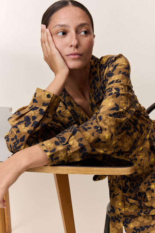 Dress Reda Tv36 Flower Yellow