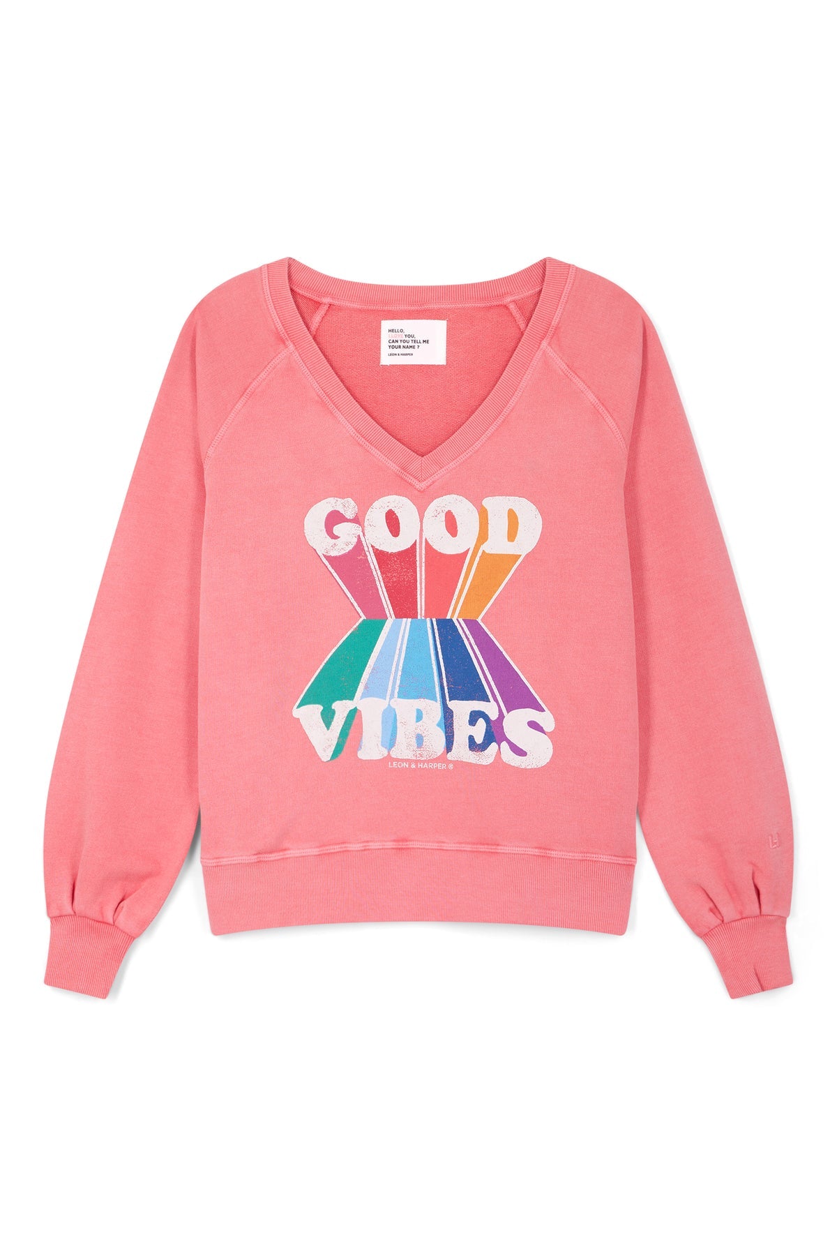 Sweatshirt Shiva Shiva Jc55 Vibes Coral