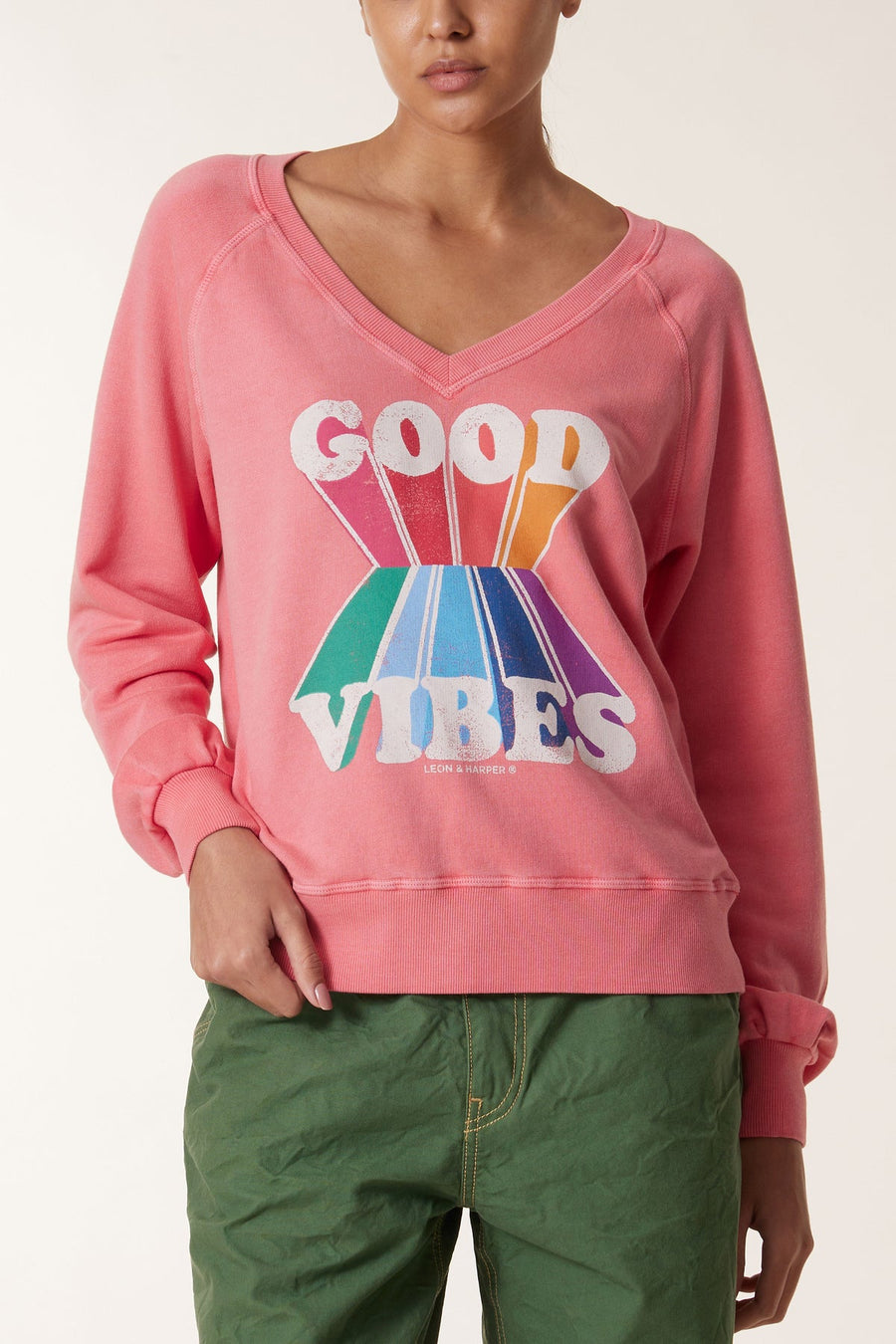 Sweatshirt Shiva Shiva Jc55 Vibes Coral