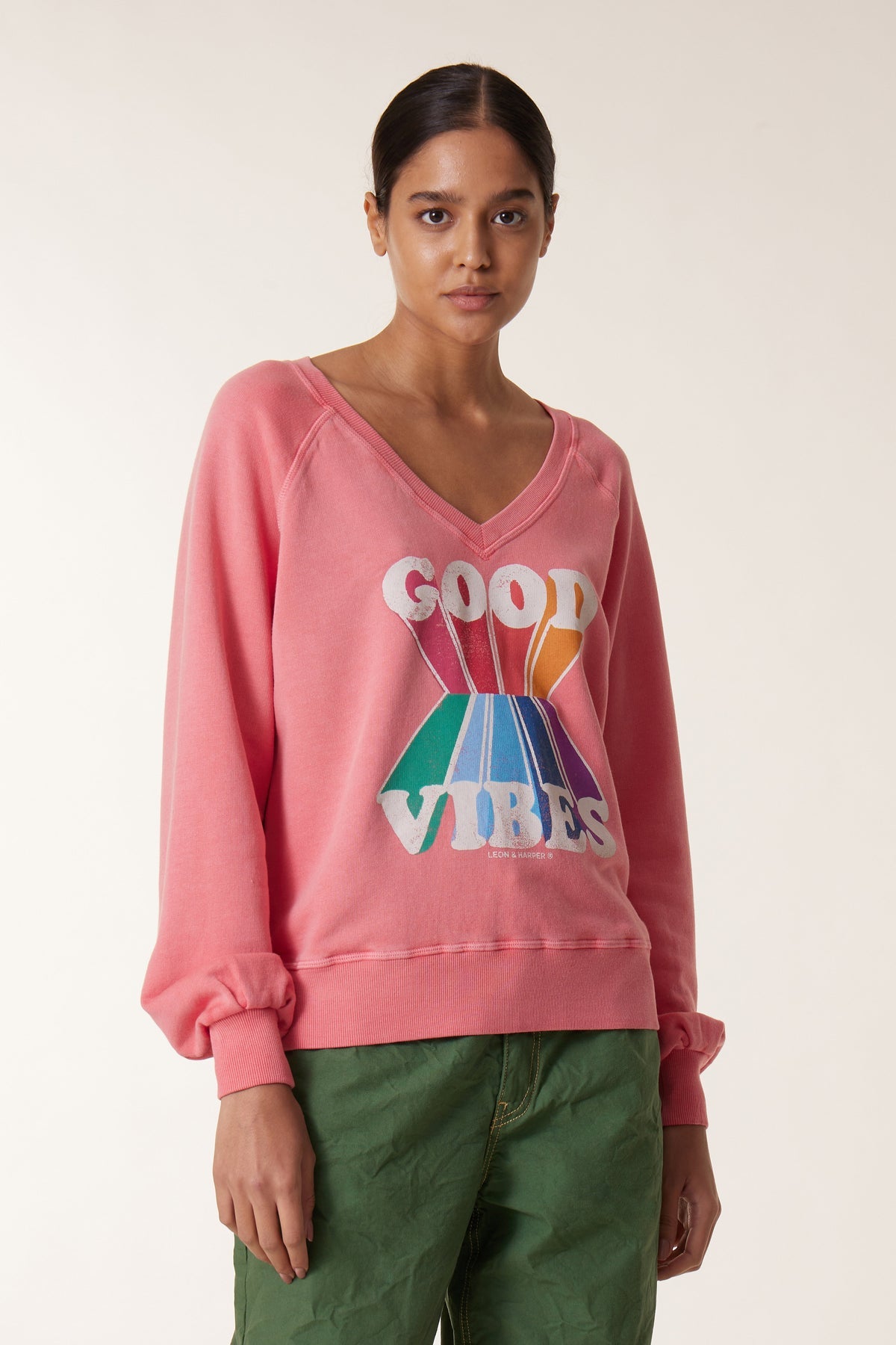 Sweatshirt Shiva Shiva Jc55 Vibes Coral