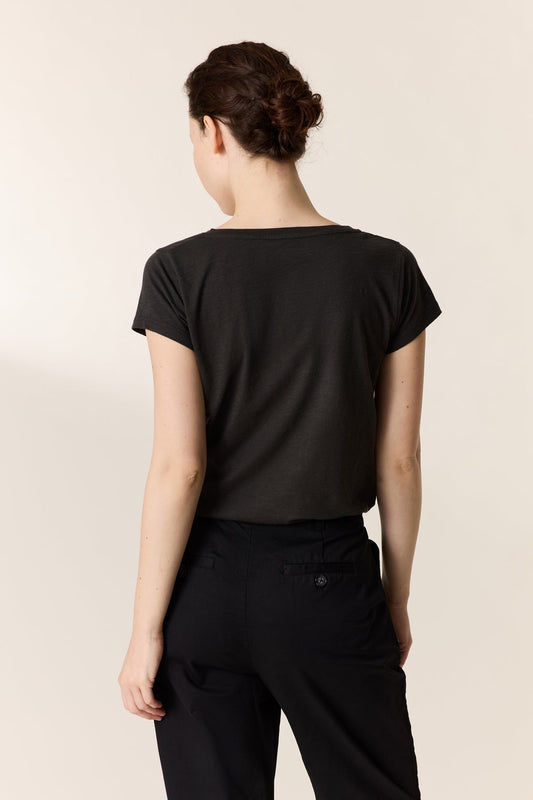 Unisex Tshirt 100% Organic Cotton Jersey - Carbone