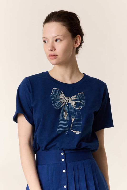 Unisex T-Shirt 100% Cotton Jersey Knit - Node Blue