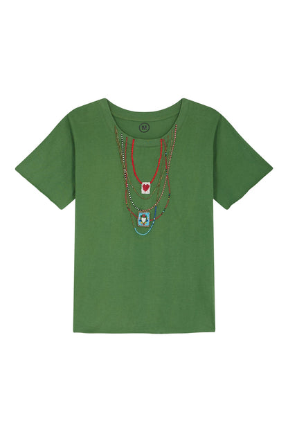 Unisex Tshirt Stretch Cotton Jersey - Summer Green