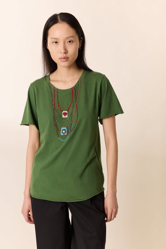 Unisex Tshirt Stretch Cotton Jersey - Summer Green