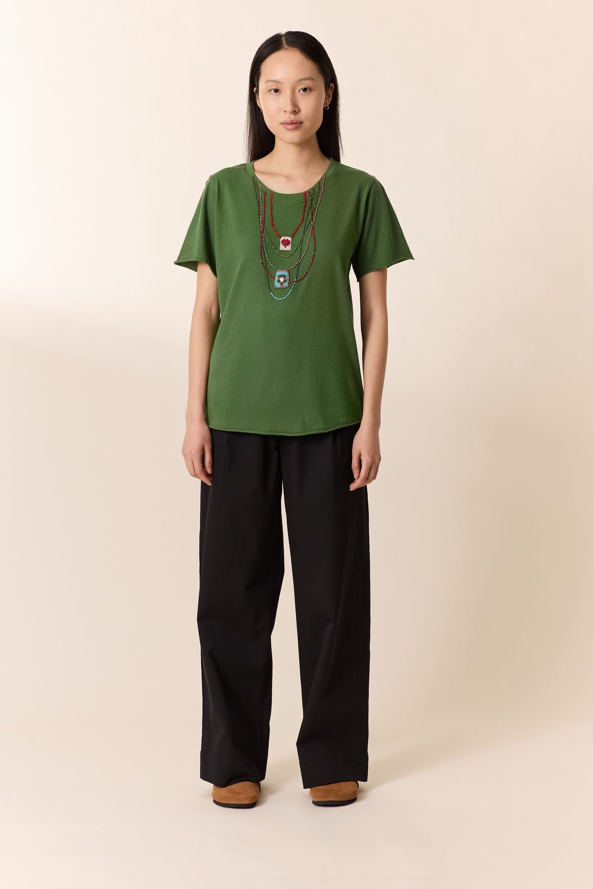 Unisex Tshirt Stretch Cotton Jersey - Summer Green