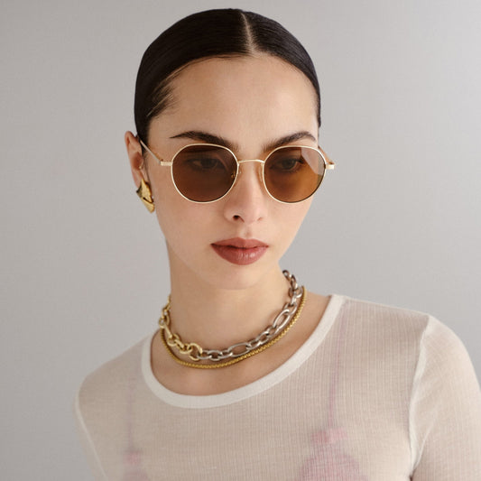 Sunglasses Odyssey 2552212 Gold-Light-Brown