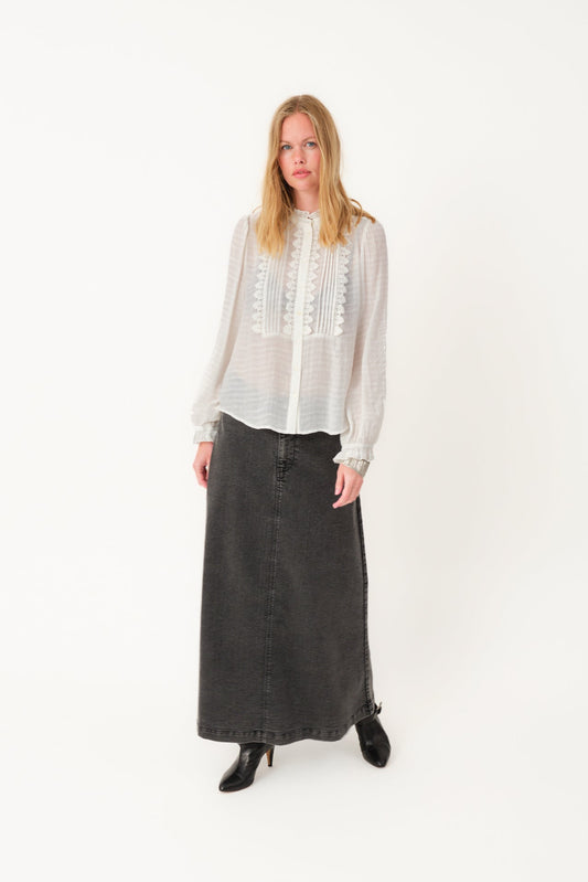 Shirt Arielll Shirt Ls White