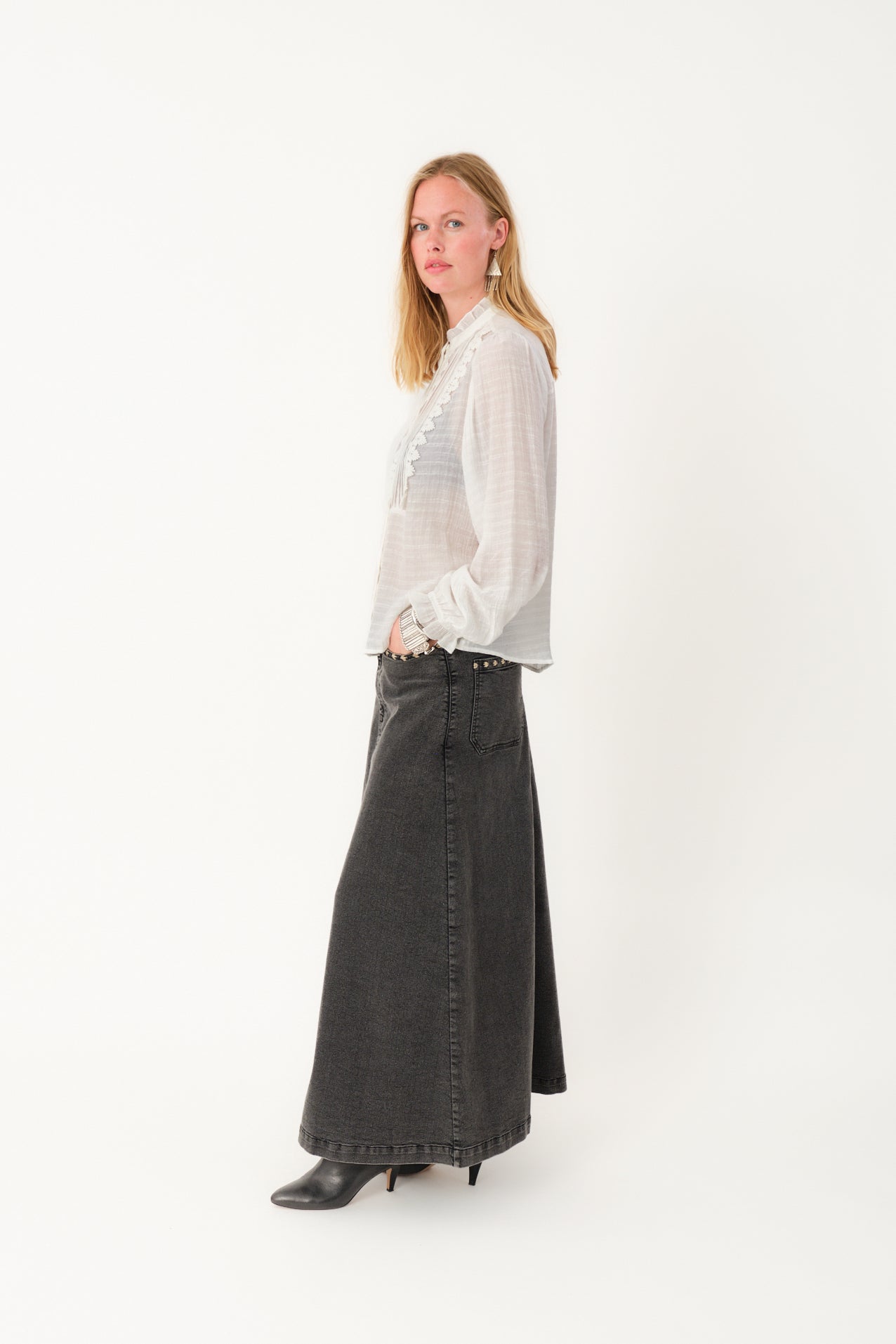 Shirt Arielll Shirt Ls White