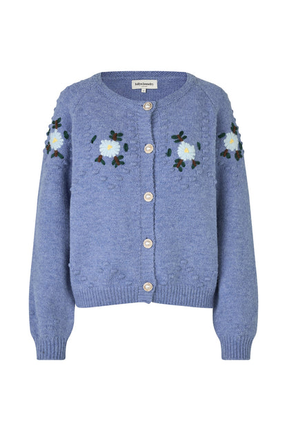 Cardigan Gracelynnll Knit Blue-Melange