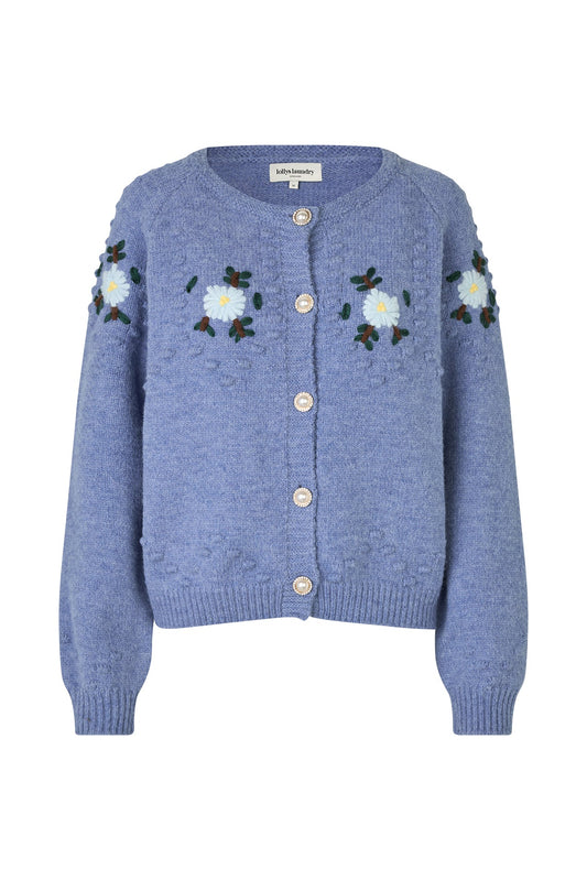 Cardigan Gracelynnll Knit Blue-Melange