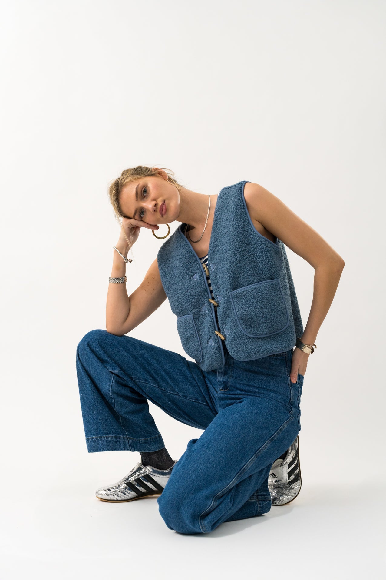 Gilet Hugoll Vest Dusty-Blue