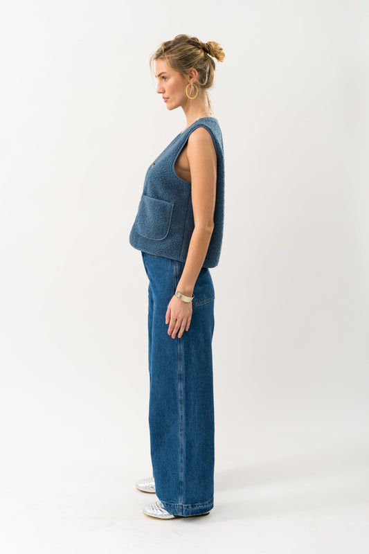 Gilet Hugoll Vest Dusty-Blue