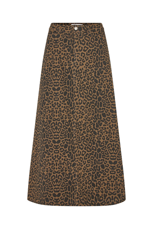 Skirt Lunall Maxi Skir Leopard-Print