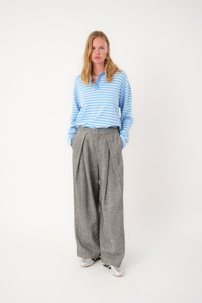 Tshirt Mobyll Polo Ls Light-Blue