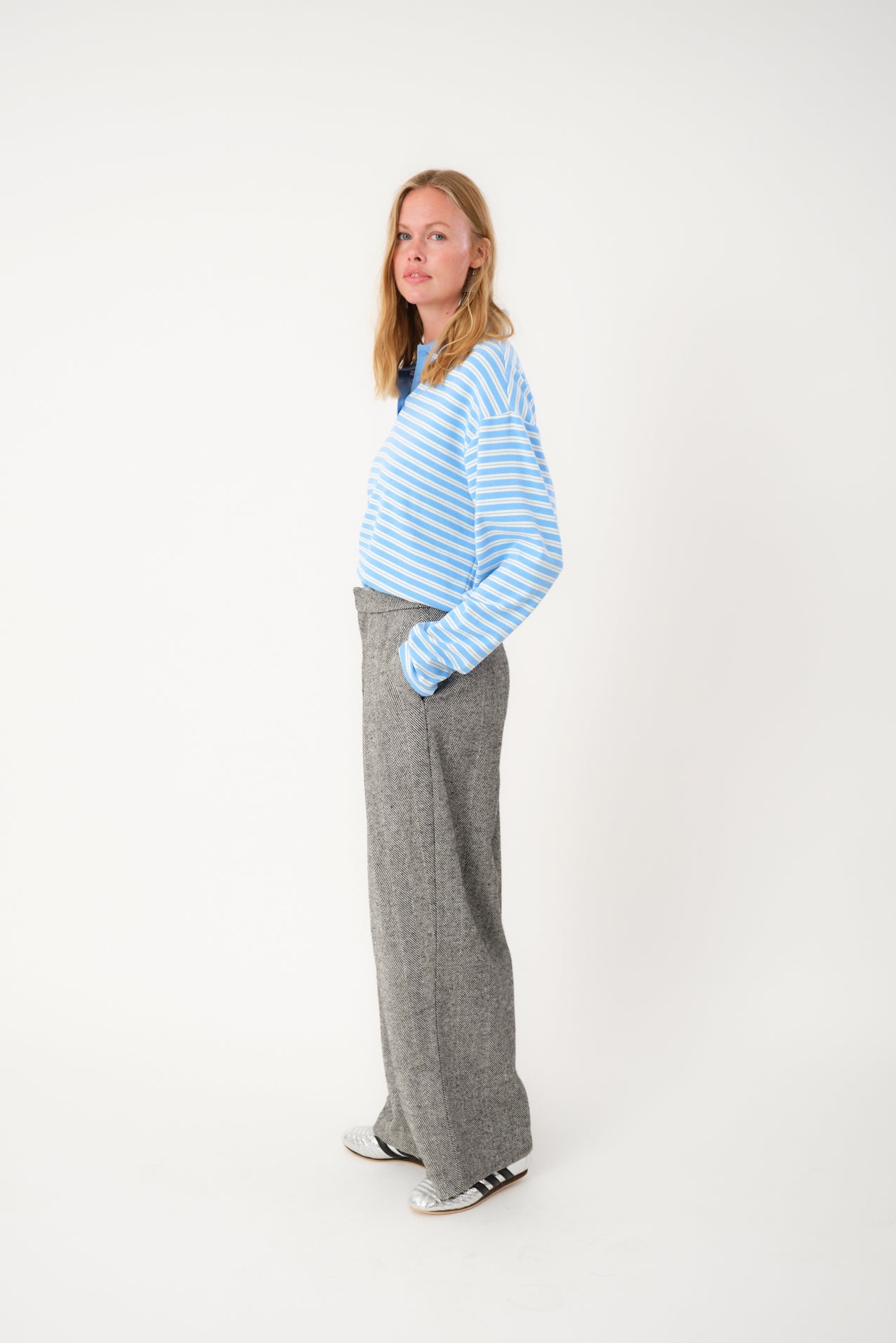 Tshirt Mobyll Polo Ls Light-Blue