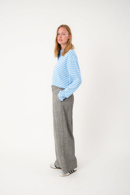 Tshirt Mobyll Polo Ls Light-Blue