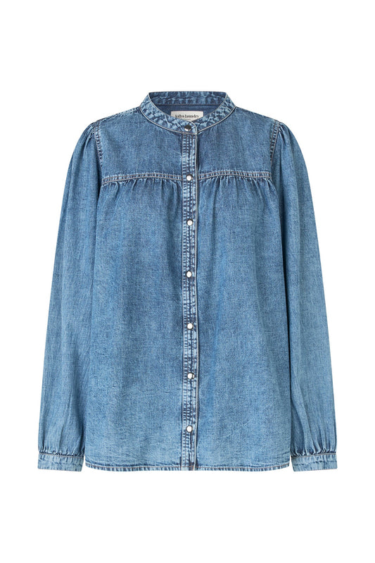 Denim Shirt Nickyll Shirt De Washed-Denim