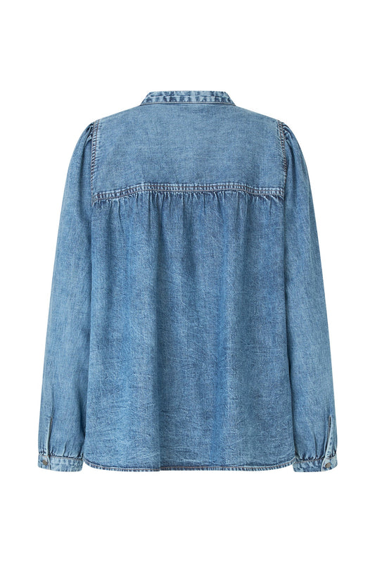 Denim Shirt Nickyll Shirt De Washed-Denim
