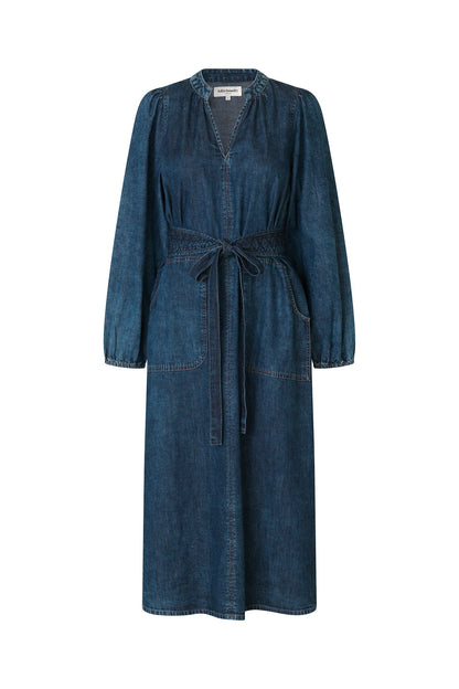 Denim Dress Parisll Midi De Blue