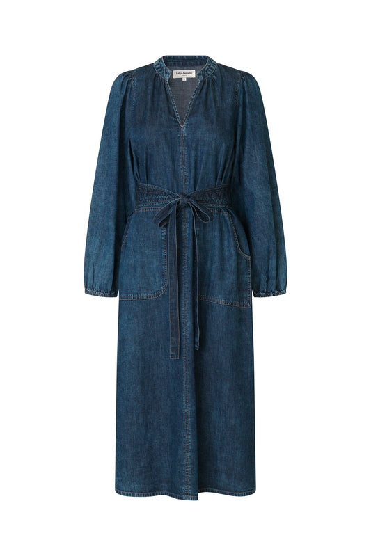 Denim Dress Parisll Midi De Blue