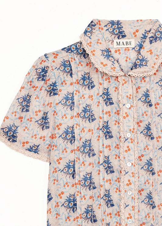 Blouse Aster Col Ss Top Multi