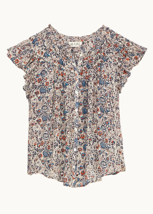 Blouse Cass 749688 Indigo-Rust