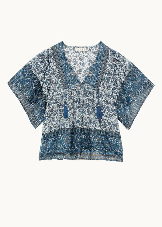 Blouse Esti Ss Top Blue