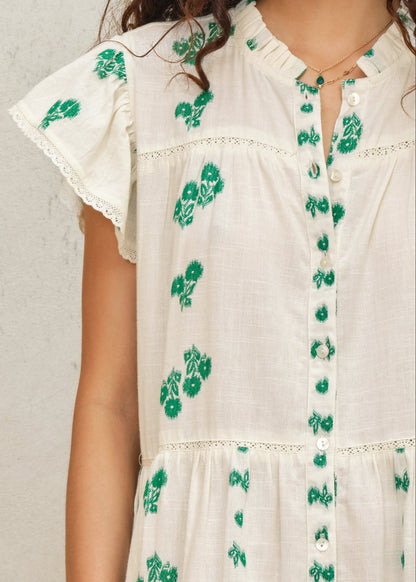 Dress Iris Frill S Dre Green