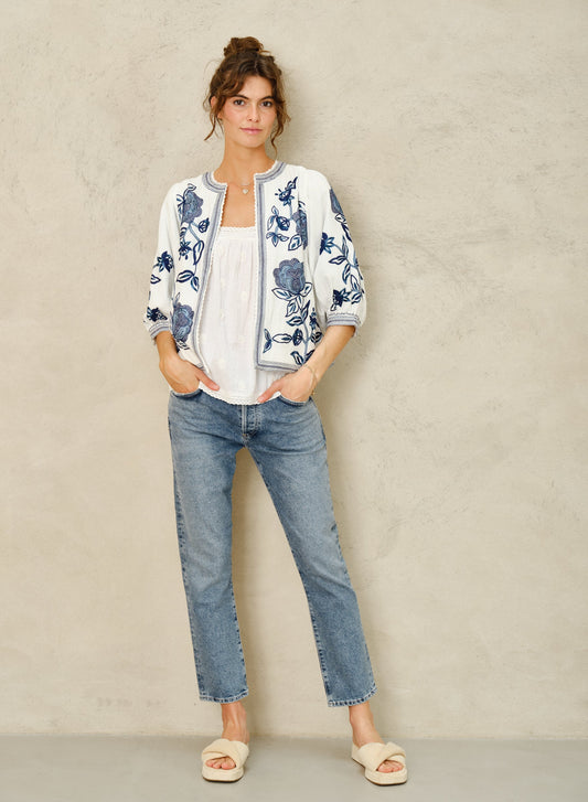 Jacket Lucia Emb Jkt Blue