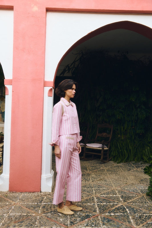 Jacket Clover Jacket Pink-Stripes