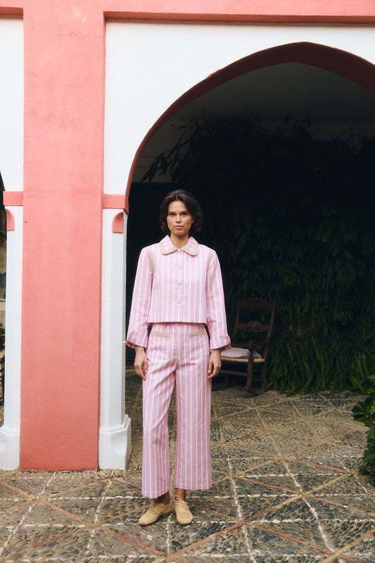 Jacket Clover Jacket Pink-Stripes